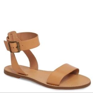 Madewell The Boardwalk Ankle-strap Sandal in Nude